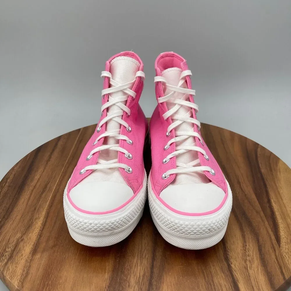 Converse Chuck Taylor All Star Lift Shoes Womens 11 Pink Platform Retro Varsity